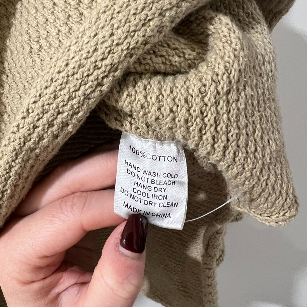 🧥 MOD REF Waffle Knit Henley Sweater - Size M - Picture 7 of 13